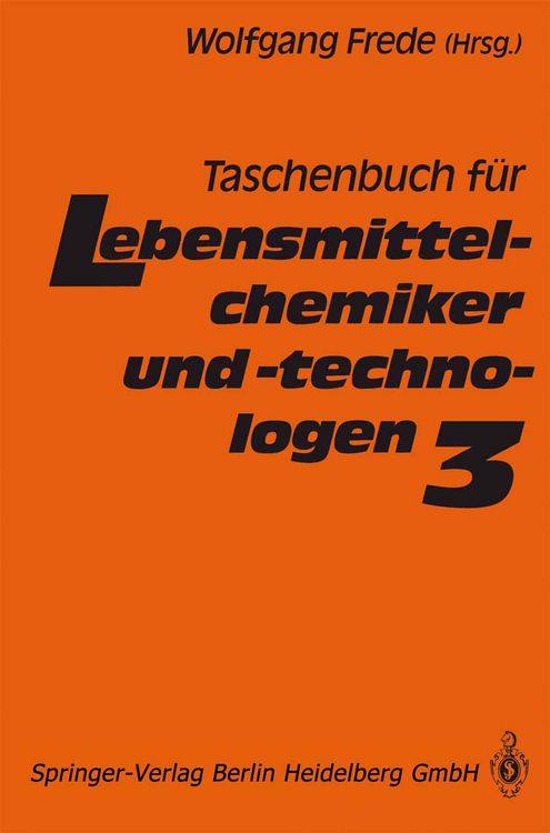 Produktbild: Taschenbuch f&uuml;r Lebensmittelchemiker und -technologen