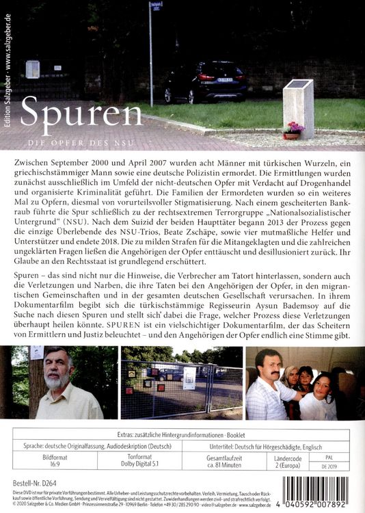 Produktbild: Spuren - Die Opfer des NSU