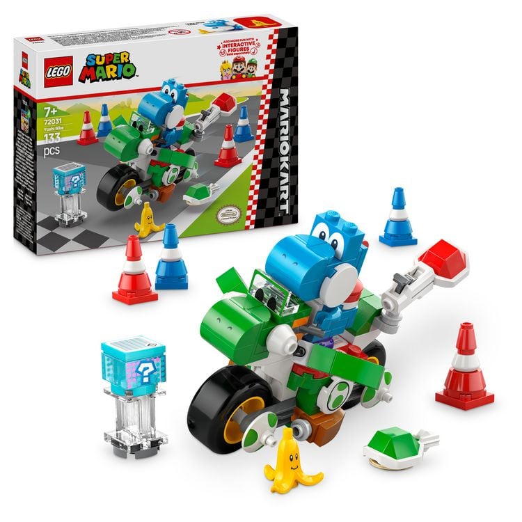 Produktbild: LEGO Super Mario: Mario Kart &ndash; Yoshi-Bike, Nintendo Spielset 72031