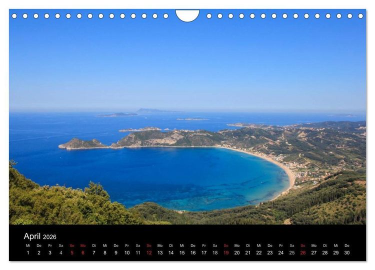 Produktbild: Korfu - Kerkira (Wandkalender 2026 DIN A4 quer), CALVENDO Monatskalender