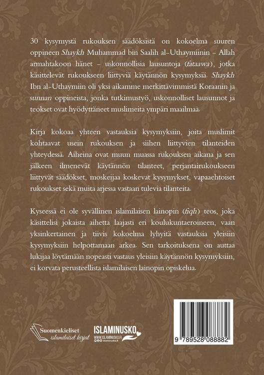 Produktbild: 30 kysymyst&auml; rukouksen s&auml;&auml;d&ouml;ksist&auml;