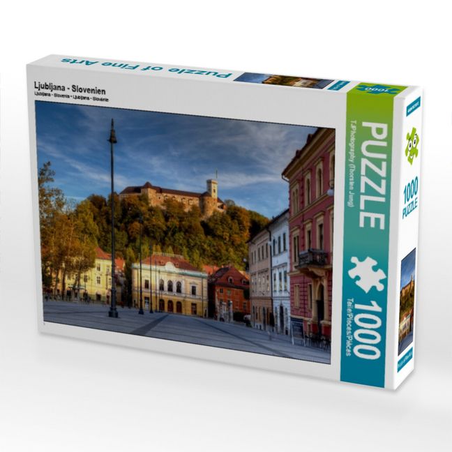 Produktbild: CALVENDO Puzzle Ljubljana - Slovenien | 1000 Teile Lege-Gr&ouml;&szlig;e 64x48cm Foto-Puzzle f&uuml;r gl&uuml;ckliche Stunden