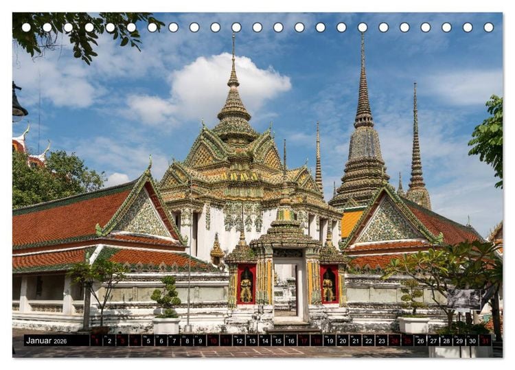 Produktbild: Bangkok - Thailand (Tischkalender 2026 DIN A5 quer), CALVENDO Monatskalender
