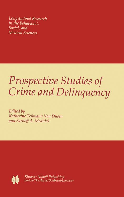 Produktbild: Prospective Studies of Crime and Delinquency