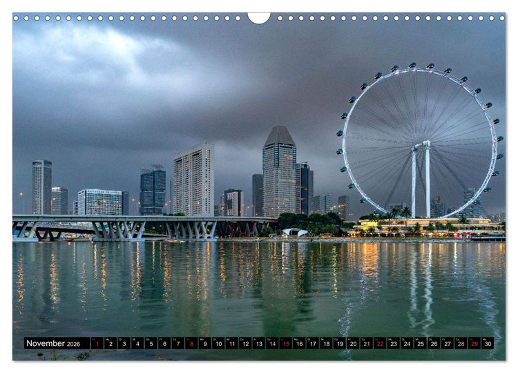 Produktbild: Asien - Singapur (Wandkalender 2026 DIN A3 quer), CALVENDO Monatskalender