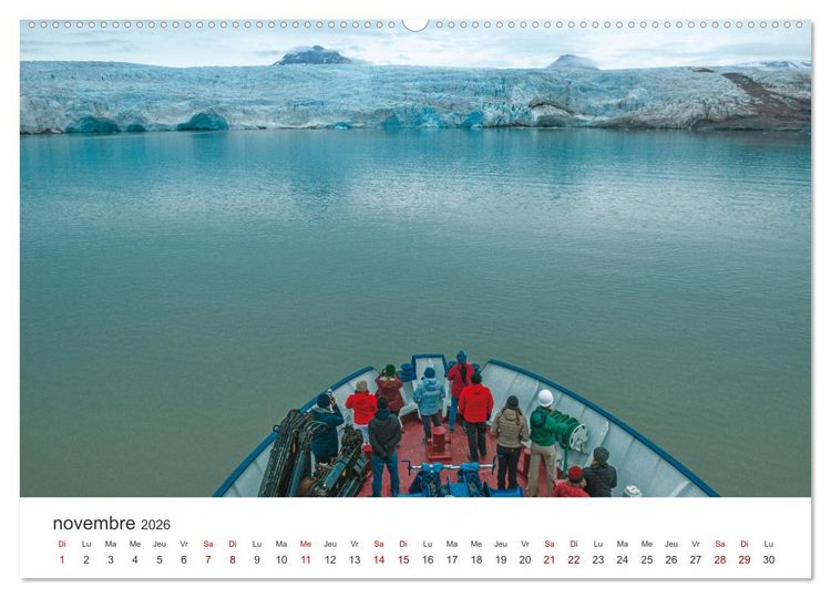Produktbild: L'&eacute;t&eacute; sur les &icirc;les Svalbard (Calendrier mural 2026 DIN A2 vertical) calendrier de bureau