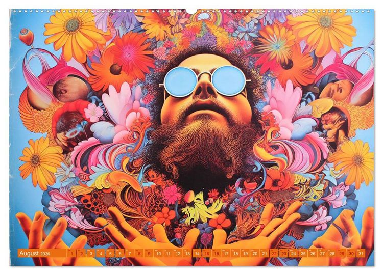 Produktbild: Psychodelic Art (hochwertiger Premium Wandkalender 2026 DIN A2 quer), Kunstdruck in Hochglanz