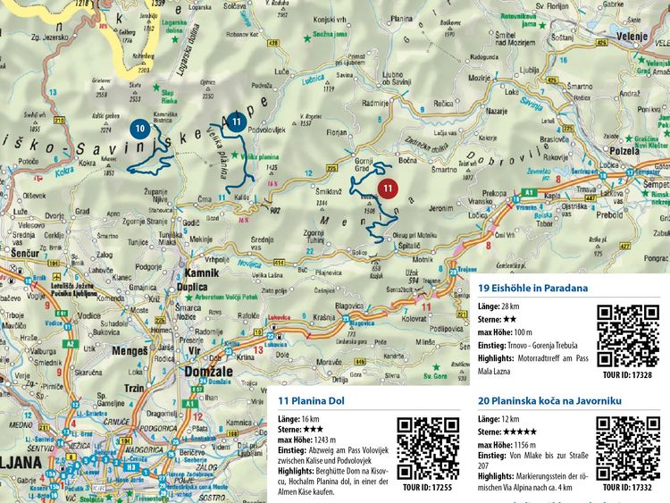 Produktbild: FolyMaps OFFROAD Slowenien Kroatien 1:250 000