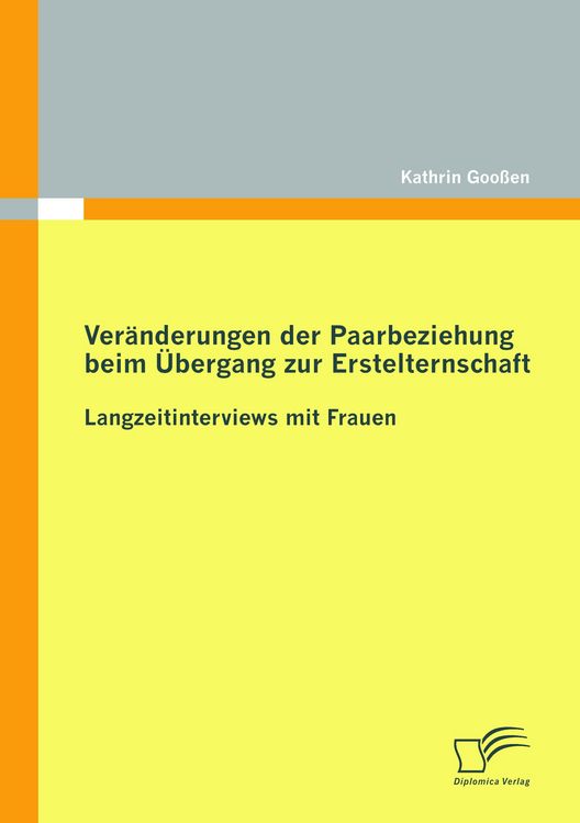 Produktbild: Ver&auml;nderungen der Paarbeziehung beim &Uuml;bergang zur Erstelternschaft