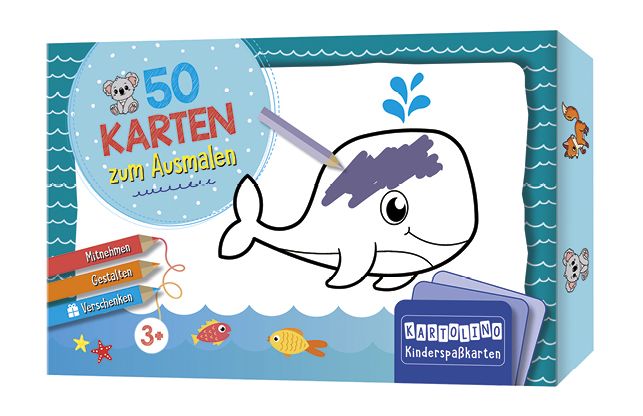 Produktbild: 50 Karten zum Ausmalen - Tiere