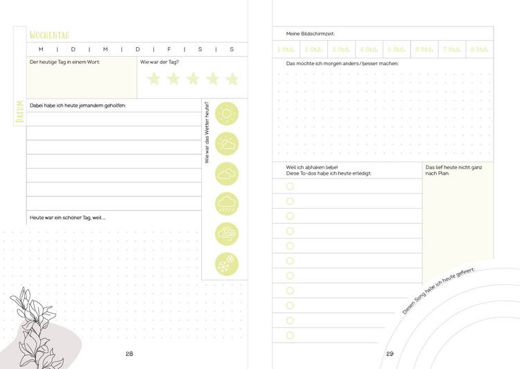 Produktbild: Happy me &ndash; Meine 10-Wochen-Tagebuch-Challenge mit Social-Media-Star Cali Kessy