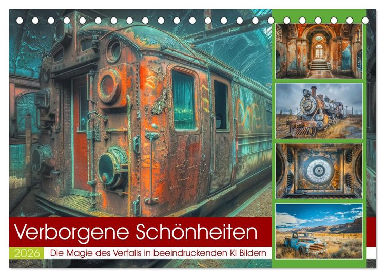Produktbild: Verborgene Sch&ouml;nheiten (Tischkalender 2026 DIN A5 quer), CALVENDO Monatskalender