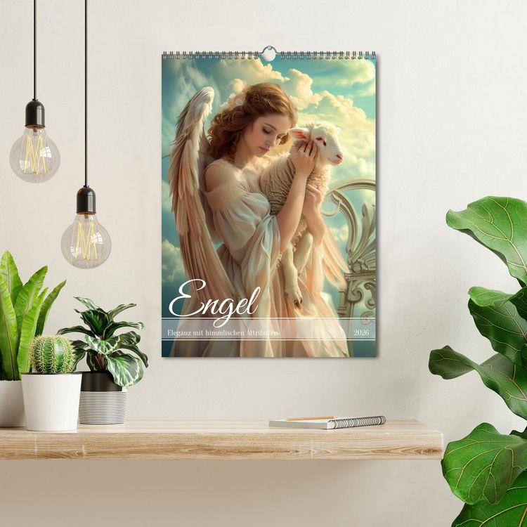 Produktbild: Engel - Eleganz mit himmlischen Attributen (Wandkalender 2026 DIN A3 hoch), CALVENDO Monatskalender
