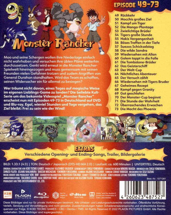 Produktbild: Monster Rancher Vol. 3 (Ep. 49-73) [2 BRs]