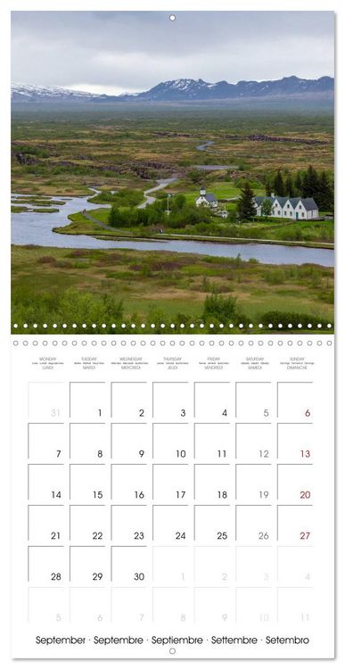 Produktbild: COLOURS OF ICELAND (Wall Calendar 2026 12 &times; 12 Inch) CALVENDO 12 Month Wall Calendar
