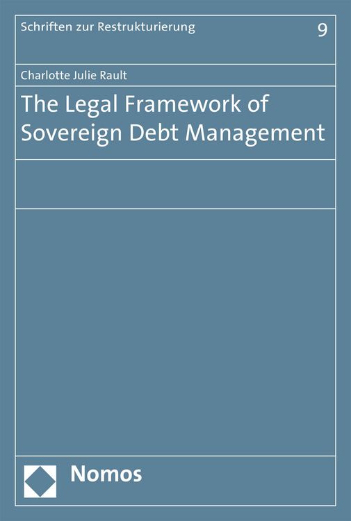 Produktbild: The Legal Framework of Sovereign Debt Management