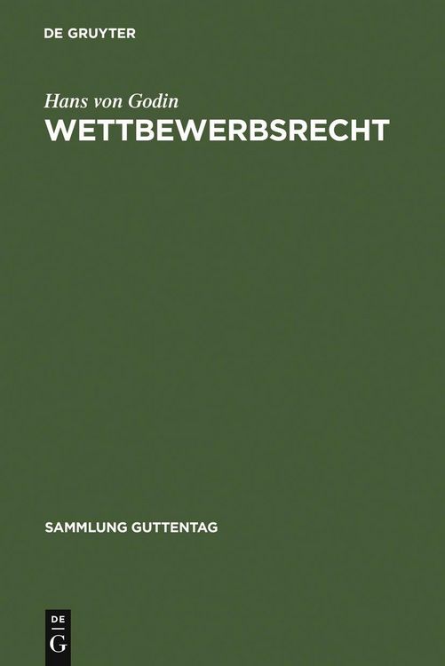 Produktbild: Wettbewerbsrecht