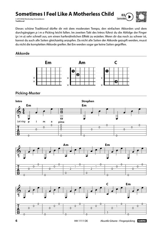 Produktbild: Akustik-Gitarre Fingerpicking - Schnell und einfach lernen