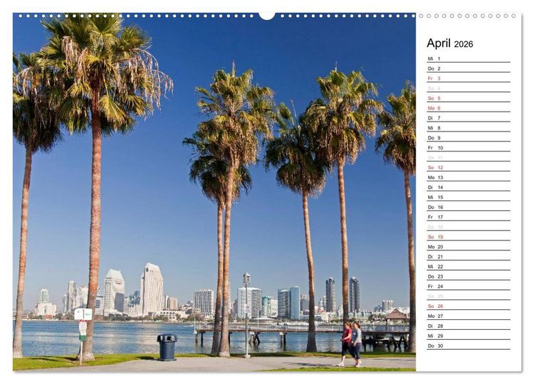 Produktbild: Kalifornien USA (Wandkalender 2026 DIN A2 quer), CALVENDO Monatskalender