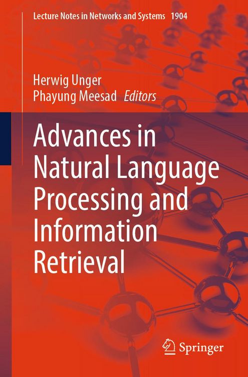 Produktbild: Advances in Natural Language Processing and Information Retrieval