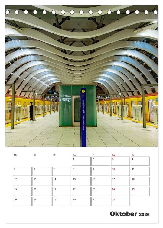 Produktbild: Tokio - Reiseplaner (Tischkalender 2026 DIN A5 hoch), CALVENDO Monatskalender