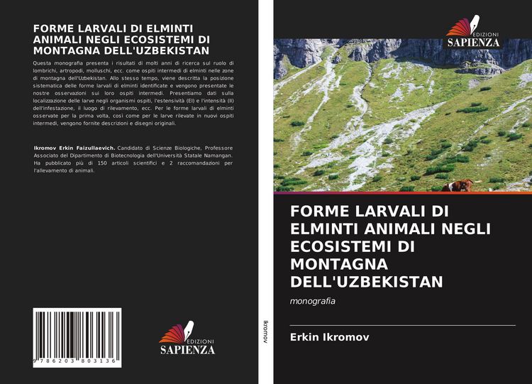 Produktbild: FORME LARVALI DI ELMINTI ANIMALI NEGLI ECOSISTEMI DI MONTAGNA DELL'UZBEKISTAN