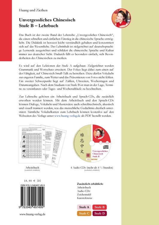 Produktbild: Unvergessliches Chinesisch, Stufe B