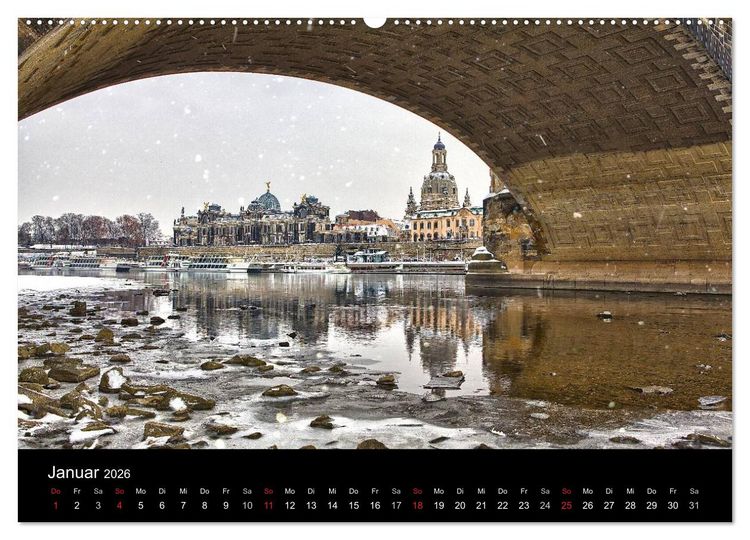 Produktbild: Dresden 2026 (Wandkalender 2026 DIN A2 quer), CALVENDO Monatskalender