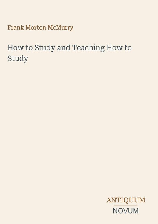 Produktbild: How to Study and Teaching How to Study