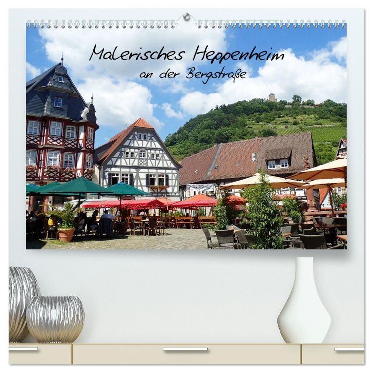 Produktbild: Malerisches Heppenheim an der Bergstra&szlig;e (hochwertiger Premium Wandkalender 2026 DIN A2 quer), Kunstdruck in Hochglanz