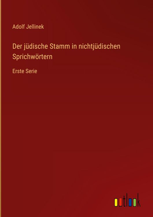 Produktbild: Der j&uuml;dische Stamm in nichtj&uuml;dischen Sprichw&ouml;rtern