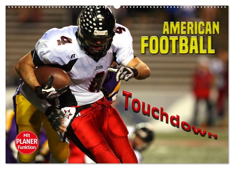 Produktbild: American Football - Touchdown (Wandkalender 2026 DIN A2 quer), CALVENDO Monatskalender