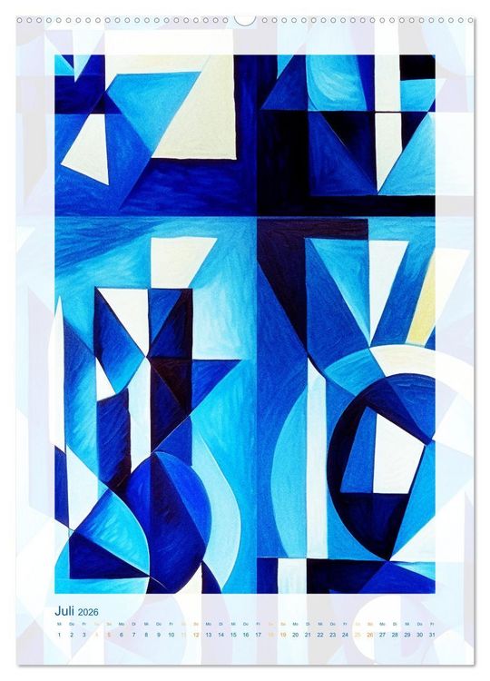 Produktbild: Licht und Schatten . Cubism Wall Art (hochwertiger Premium Wandkalender 2026 DIN A2 hoch), Kunstdruck in Hochglanz