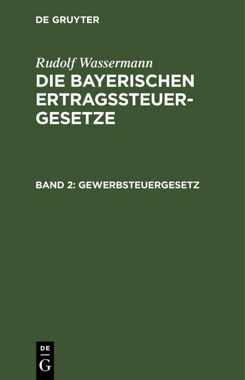 Produktbild: Gewerbsteuergesetz