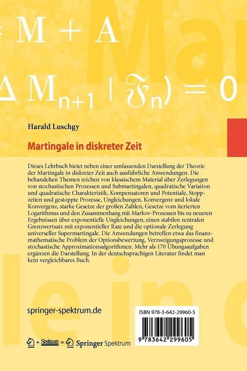 Produktbild: Martingale in diskreter Zeit