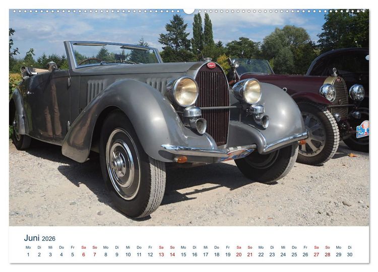 Produktbild: Bugatti Traumautos (hochwertiger Premium Wandkalender 2026 DIN A2 quer), Kunstdruck in Hochglanz