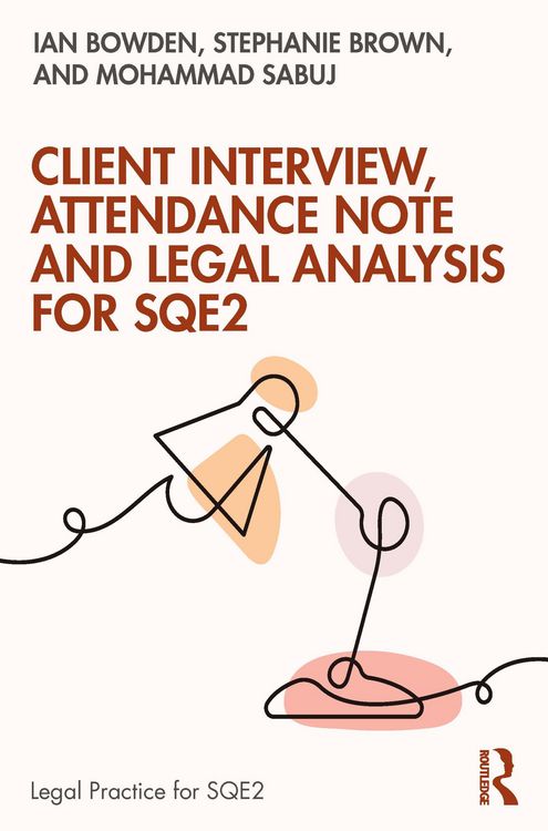 Produktbild: Client Interview, Attendance Note and Legal Analysis for SQE2