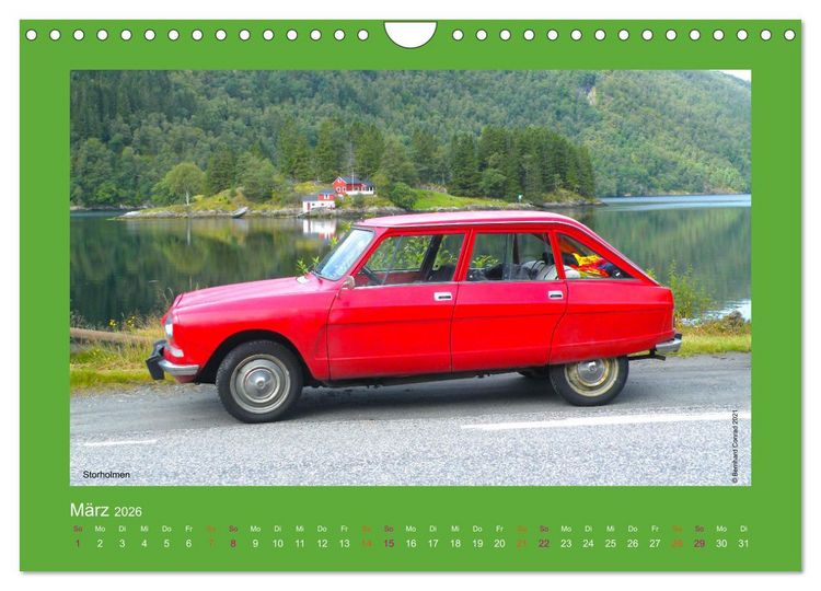 Produktbild: Abenteuer Citroen Ami 8 (Wandkalender 2026 DIN A4 quer), CALVENDO Monatskalender