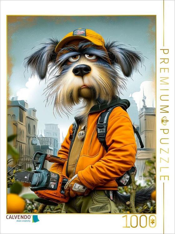 Produktbild: CALVENDO Puzzle Mit meiner Baums&auml;ge bin ich ein gefragter G&auml;rtner | 1000 Teile Lege-Gr&ouml;&szlig;e 64x48cm Foto-Puzzle f&uuml;r gl&uuml;ckliche Stunden