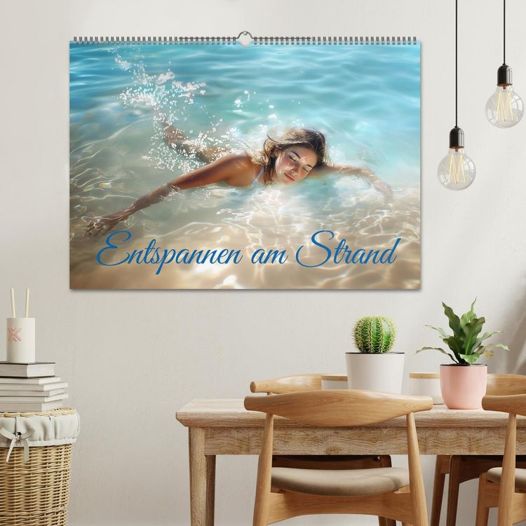 Produktbild: Entspannen am Strand (Wandkalender 2026 DIN A2 quer), CALVENDO Monatskalender
