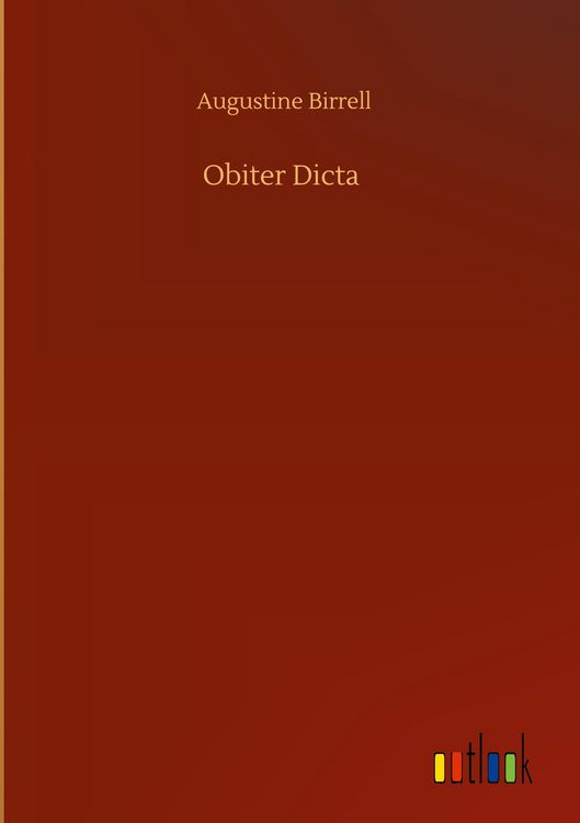 Produktbild: Obiter Dicta
