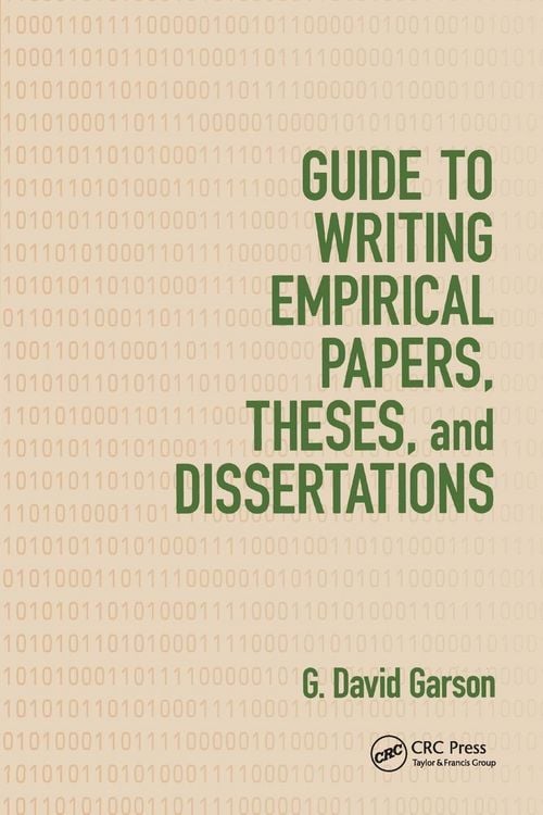 Produktbild: Guide to Writing Empirical Papers, Theses, and Dissertations