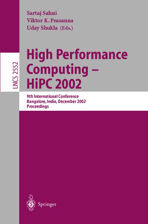 Produktbild: High Performance Computing - HiPC 2002