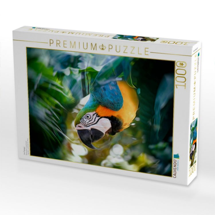 Produktbild: CALVENDO Puzzle Ara Papagei | 1000 Teile Lege-Gr&ouml;&szlig;e 64x48cm Foto-Puzzle f&uuml;r gl&uuml;ckliche Stunden