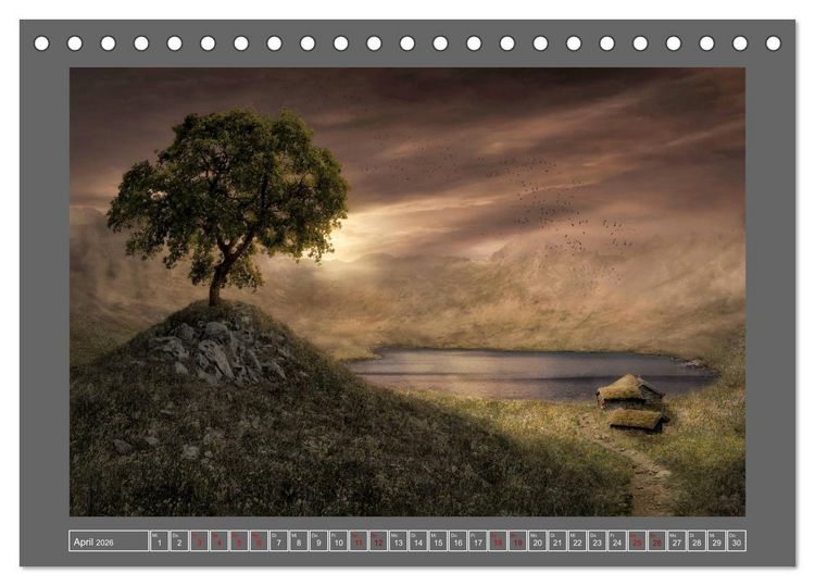 Produktbild: Uraltes Land (Tischkalender 2026 DIN A5 quer), CALVENDO Monatskalender