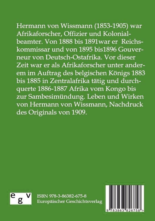 Produktbild: Hermann von Wissmann - Deutschlands gr&ouml;&szlig;ter Afrikaner