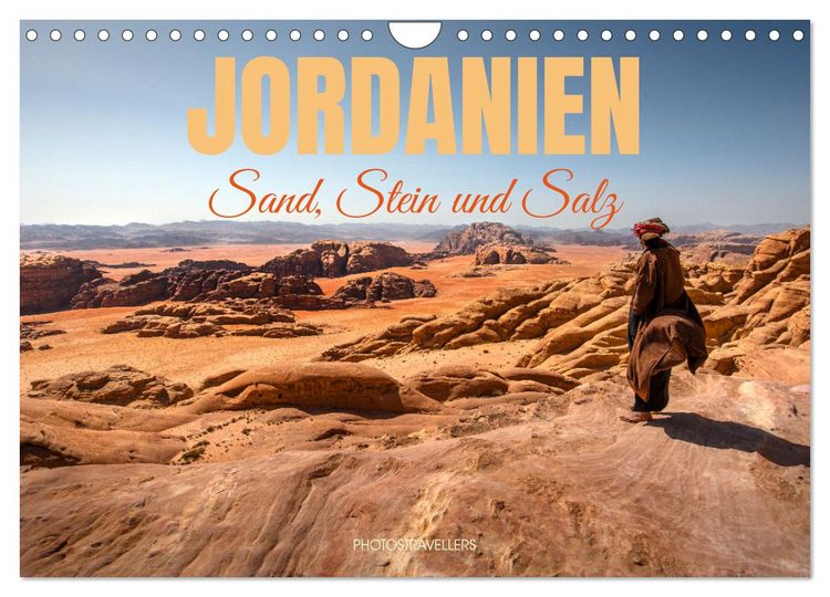 Produktbild: Jordanien Sand, Stein und Salz (Wandkalender 2026 DIN A4 quer), CALVENDO Monatskalender