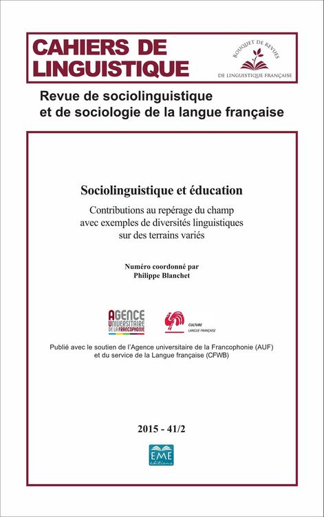 Produktbild: Sociolinguistique et education