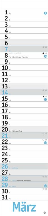 Produktbild: Langplaner, hellblau 2027