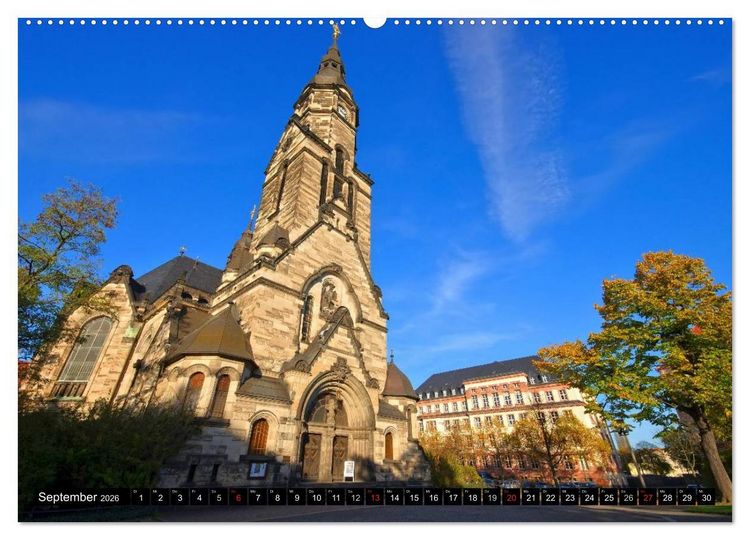 Produktbild: Reise durch Leipzig (Wandkalender 2026 DIN A2 quer), CALVENDO Monatskalender